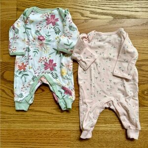 Cloud Island set of 2 pajamas newborn